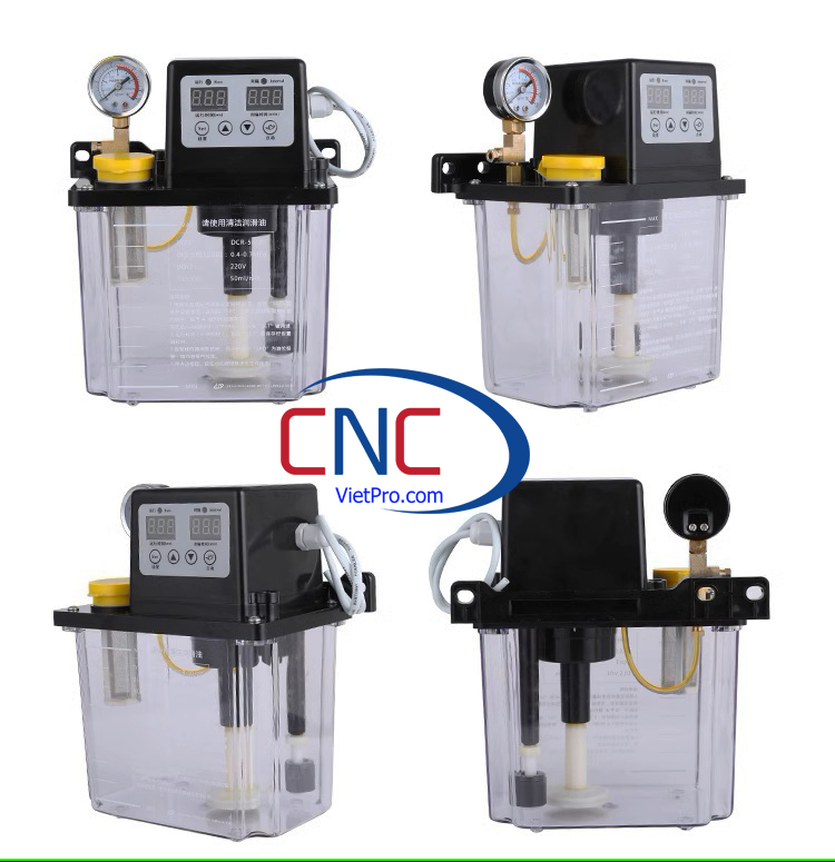 Bơm dầu bôi trơn tự động DCR-50 cho máy phay, máy tiện