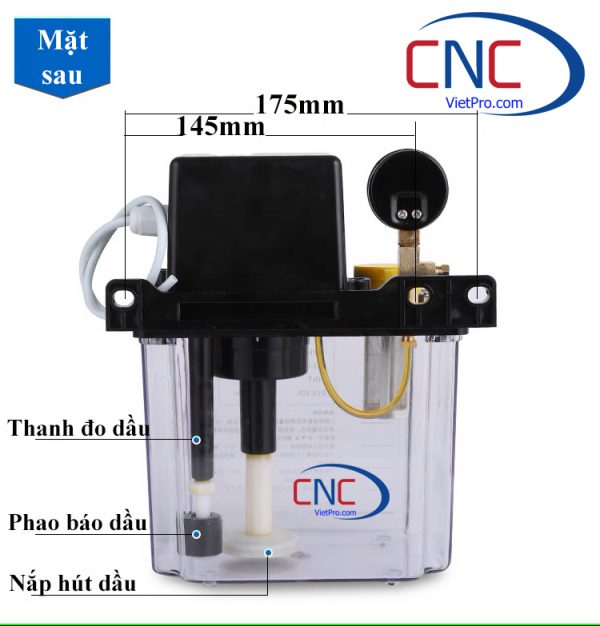 Bơm dầu bôi trơn tự động DCR-50 cho máy phay, máy tiện