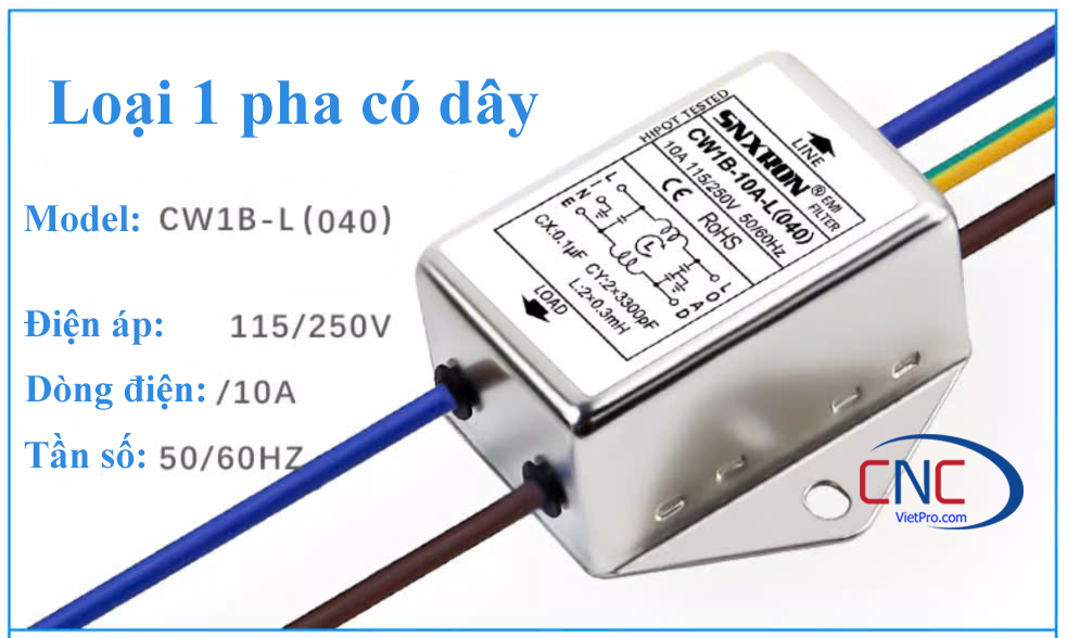 Lọc nguồn điện Lọc nhiễu máy CNC