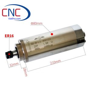 Củ Đục Spindle 1.5KW ER16 24.000 RPM Làm Mát Nước
