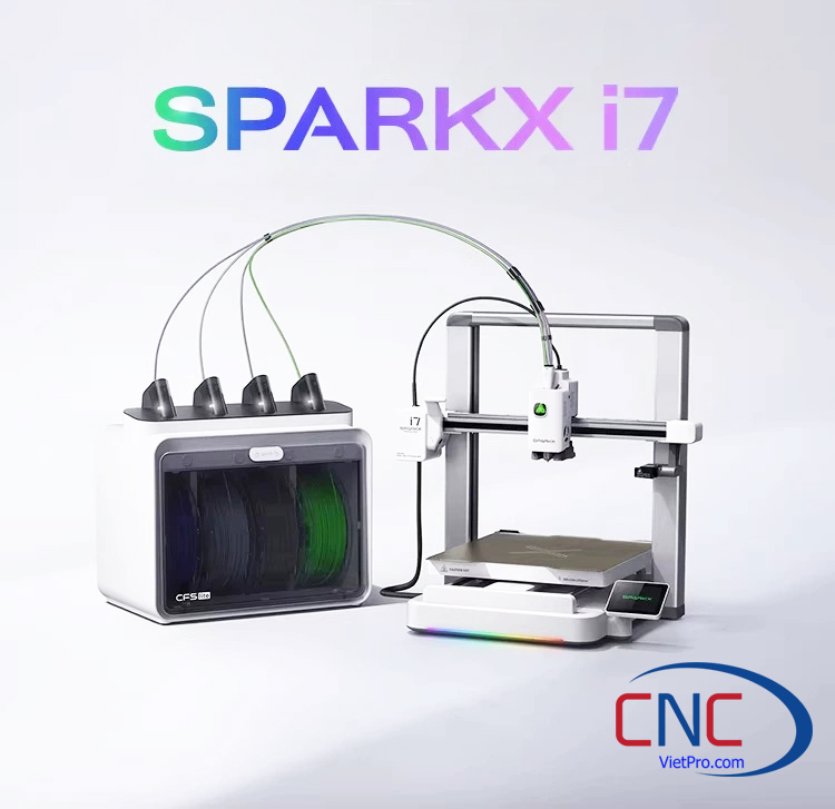 Máy In 3D SPARKX i7 Combo – Máy In Nhựa 3D 4 Màu